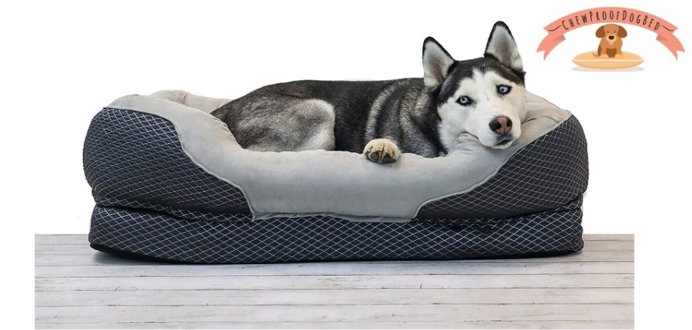 Barks Bar Grey Orthopedic Dog Bed