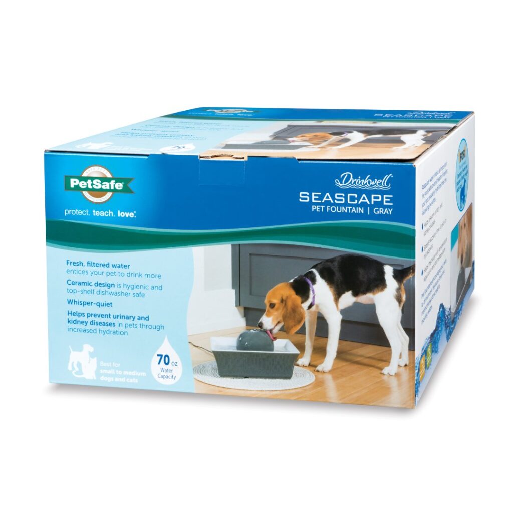 PetSafe Drinkwell Seascape Ceramic Dog and Cat Water Fountain